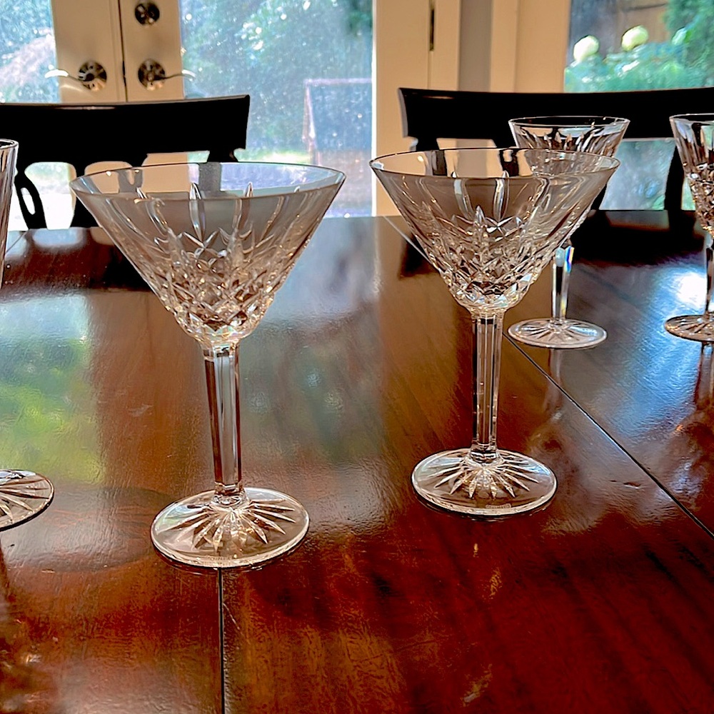 COPY - Waterford Maeve crystal Martini glasses - sold as a pair